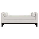  Coaster Furniture Rosie 910270 Upholstered Accent Bench with Armrests - Vanilla IMAGE 2