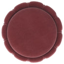  Coaster Furniture Sora 910290 Round Upholstered Ottoman - Berry IMAGE 2