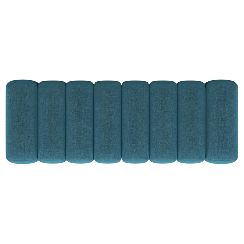  Coaster Furniture Summer 910293 Fabric Upholstered Tufted Accent Bench - Peacock Blue IMAGE 6
