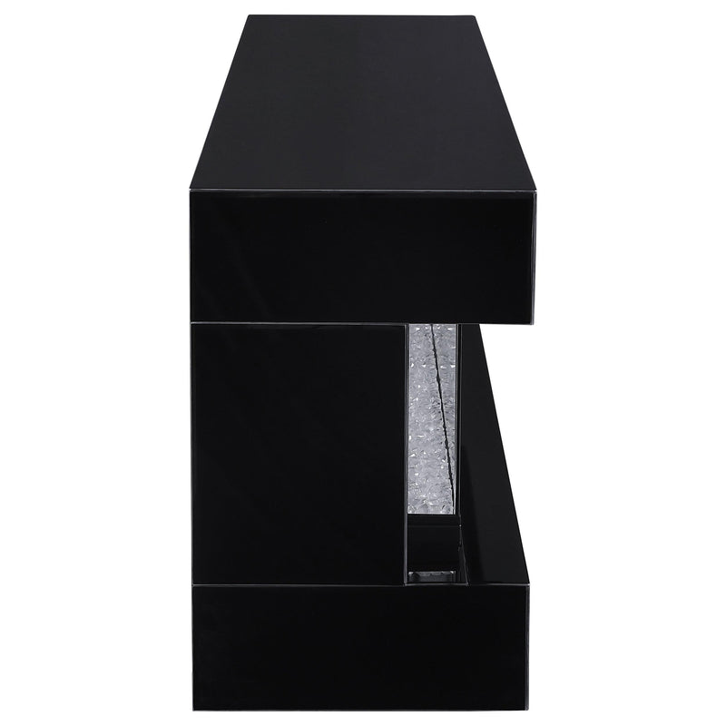  Coaster Furniture Vallerie 710022 71" TV Stand with Visual Flame Box - Black IMAGE 6
