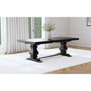  Coaster Furniture Florence 115531 126-inch Extension Dining Table - Distressed Black IMAGE 3