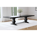  Coaster Furniture Florence 115531 126-inch Extension Dining Table - Distressed Black IMAGE 4