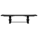  Coaster Furniture Florence 115531 126-inch Extension Dining Table - Distressed Black IMAGE 6