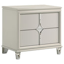  Coaster Furniture Olivia 224952 2-Drawer Nightstand Bedside Table - Pearl White IMAGE 1