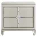 Coaster Furniture Olivia 224952 2-Drawer Nightstand Bedside Table - Pearl White IMAGE 3