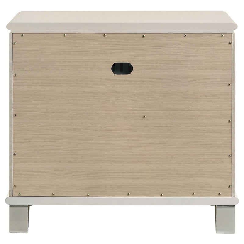  Coaster Furniture Olivia 224952 2-Drawer Nightstand Bedside Table - Pearl White IMAGE 7