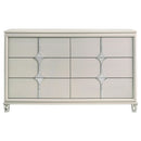  Coaster Furniture Olivia 224953 6-Drawer Dresser Cabinet - Pearl White IMAGE 3