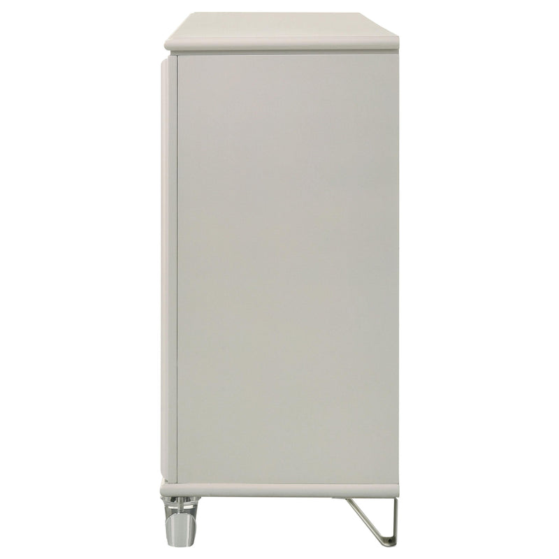  Coaster Furniture Olivia 224953 6-Drawer Dresser Cabinet - Pearl White IMAGE 5