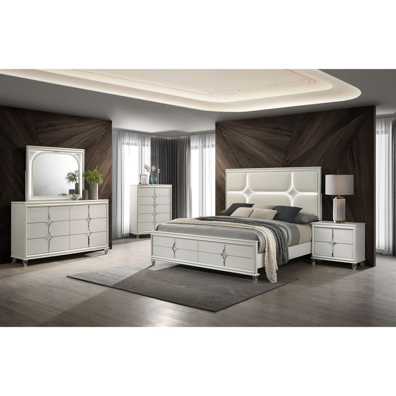  Coaster Furniture Olivia 224955 5-Drawer Bedroom Chest of Drawers - Pearl White IMAGE 2