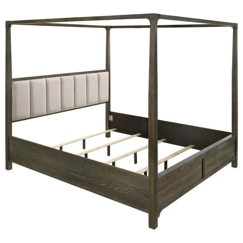  Coaster Furniture Gran Park 224931Q Queen Canopy Bed - Dark Cocoa IMAGE 3