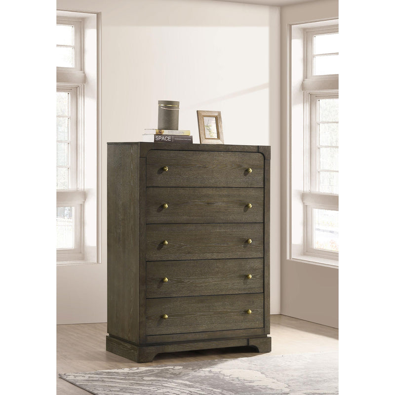  Coaster Furniture Gran Park 224935 5-Drawer Bedroom Chest of Drawers - Dark Cocoa IMAGE 10