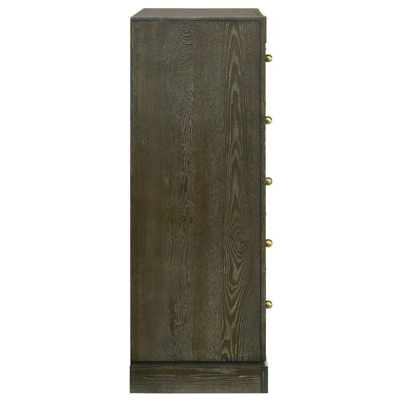  Coaster Furniture Gran Park 224935 5-Drawer Bedroom Chest of Drawers - Dark Cocoa IMAGE 9