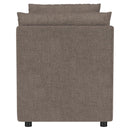  Coaster Furniture Robin 910280 Upholstered Accent Bench with Armrests - Brown IMAGE 4