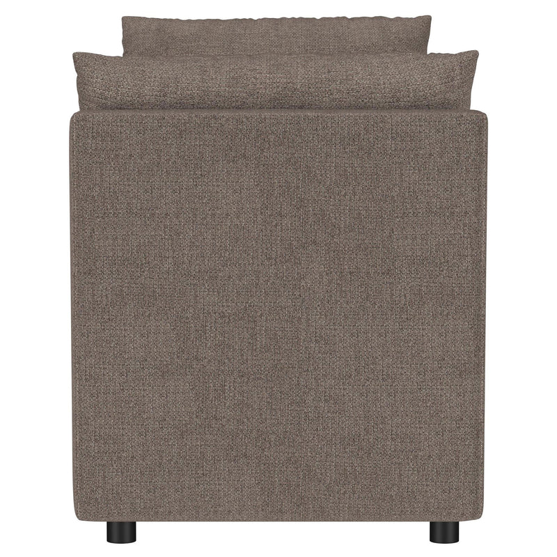  Coaster Furniture Robin 910280 Upholstered Accent Bench with Armrests - Brown IMAGE 4