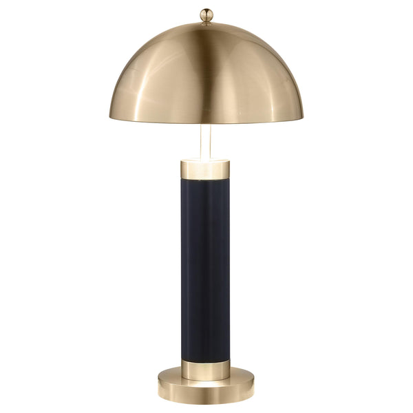  Coaster Furniture Conroe 920229 28-inch Dome Shade Pillar Table Lamp - Black IMAGE 1