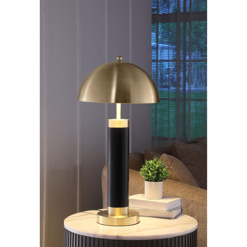  Coaster Furniture Conroe 920229 28-inch Dome Shade Pillar Table Lamp - Black IMAGE 2