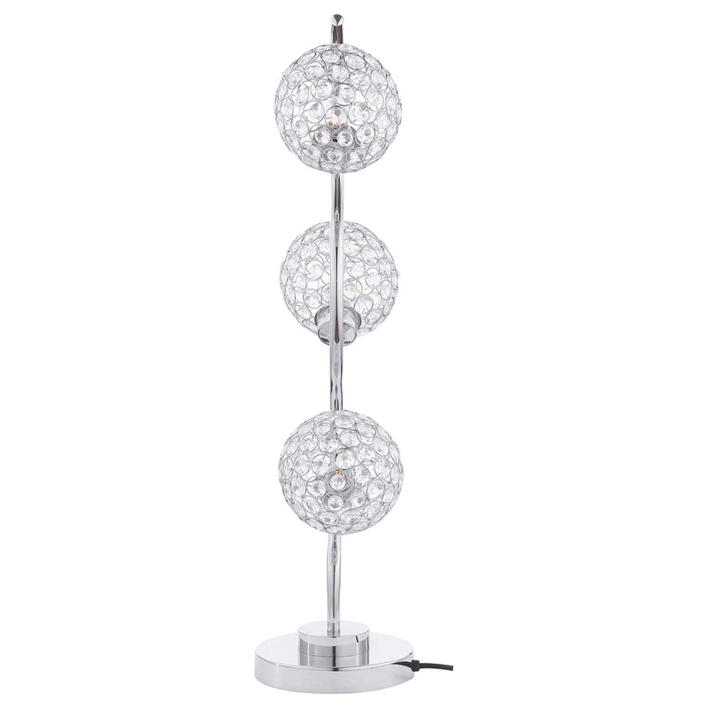  Coaster Furniture Amberley 920232 33-inch 3-light Curvy Metal Table Lamp - Silver IMAGE 3