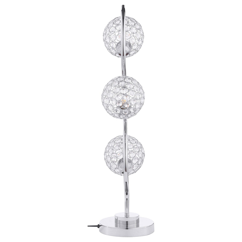  Coaster Furniture Amberley 920232 33-inch 3-light Curvy Metal Table Lamp - Silver IMAGE 5
