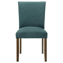  Coaster Furniture Cantley 106377 pholstered Dining Side Chair - Teal Blue IMAGE 3