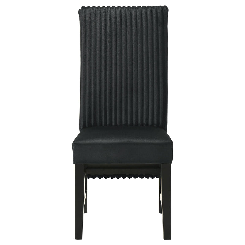  Coaster Furniture Barrand 106387 Upholstered Dining Side Chair - Black IMAGE 3