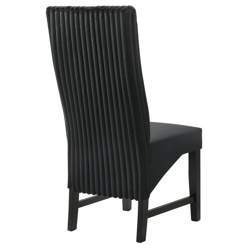  Coaster Furniture Barrand 106387 Upholstered Dining Side Chair - Black IMAGE 7