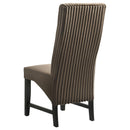  Coaster Furniture Barrand 106388 Upholstered Dining Side Chair - Chocolate IMAGE 6