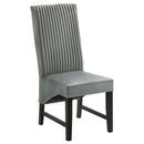  Coaster Furniture Barrand 106389 Upholstered Dining Side Chair - Grey IMAGE 1