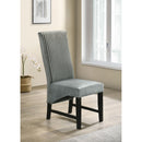  Coaster Furniture Barrand 106389 Upholstered Dining Side Chair - Grey IMAGE 2