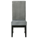  Coaster Furniture Barrand 106389 Upholstered Dining Side Chair - Grey IMAGE 3