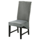  Coaster Furniture Barrand 106389 Upholstered Dining Side Chair - Grey IMAGE 4
