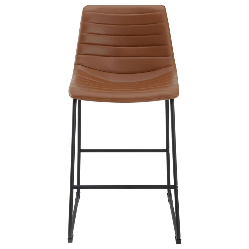  Coaster Furniture Zuni 107218 Upholstered Counter Height Chair - Saddle IMAGE 3