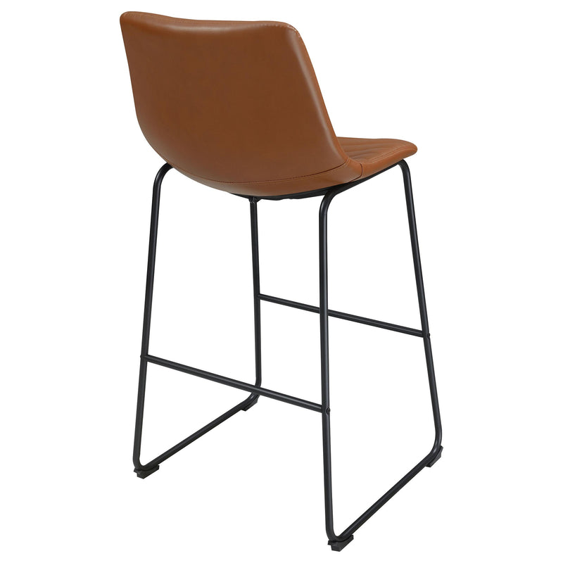  Coaster Furniture Zuni 107218 Upholstered Counter Height Chair - Saddle IMAGE 7