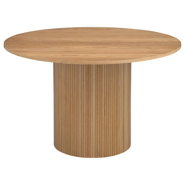  Coaster Furniture Bradbury 107350 Round 48-inch Wood Top Dining Table - Natural IMAGE 1