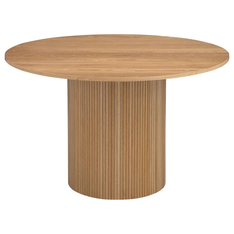  Coaster Furniture Bradbury 107350 Round 48-inch Wood Top Dining Table - Natural IMAGE 1