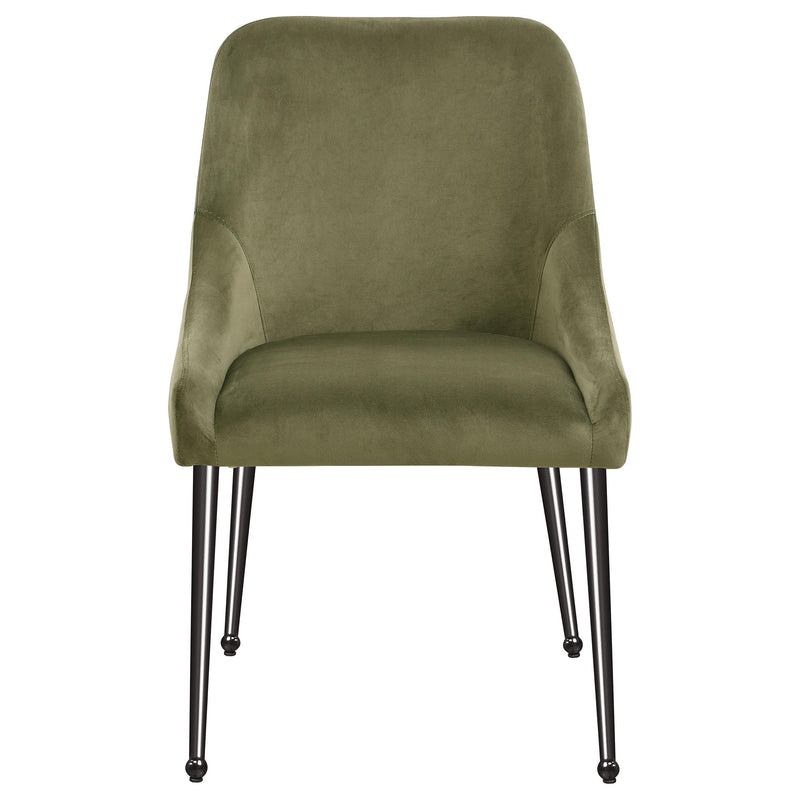  Coaster Furniture Mayette 107772 Upholstered Dining Side Chair - Olive IMAGE 2
