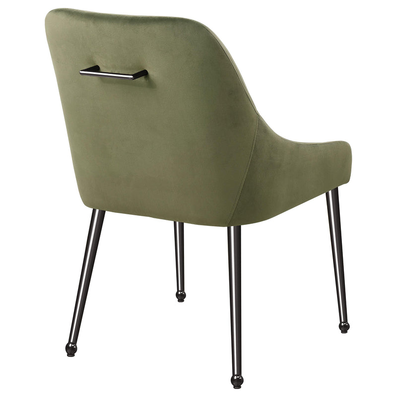  Coaster Furniture Mayette 107772 Upholstered Dining Side Chair - Olive IMAGE 6