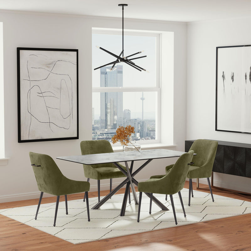  Coaster Furniture Mayette 107772 Upholstered Dining Side Chair - Olive IMAGE 8