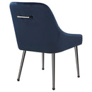  Coaster Furniture Mayette 107792 Upholstered Dining Side Chair - Blue IMAGE 6