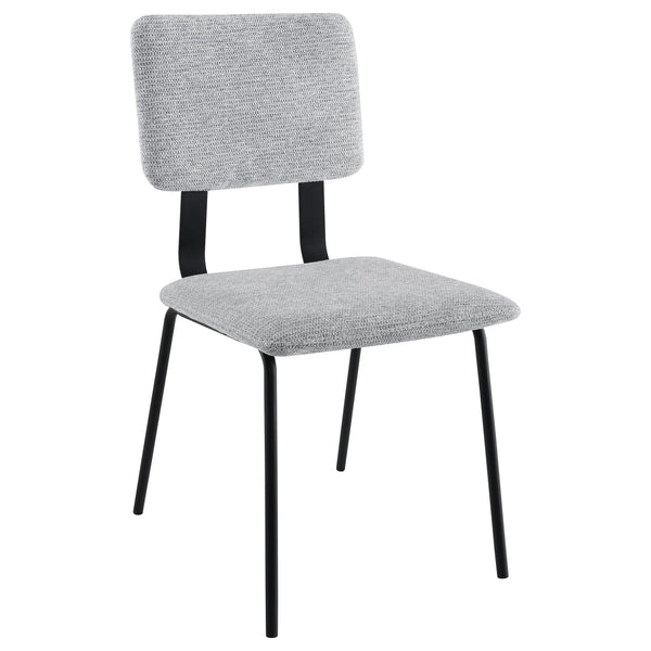  Coaster Furniture Calla 108062 Fabric Upholstered Dining Side Chair - Grey IMAGE 1
