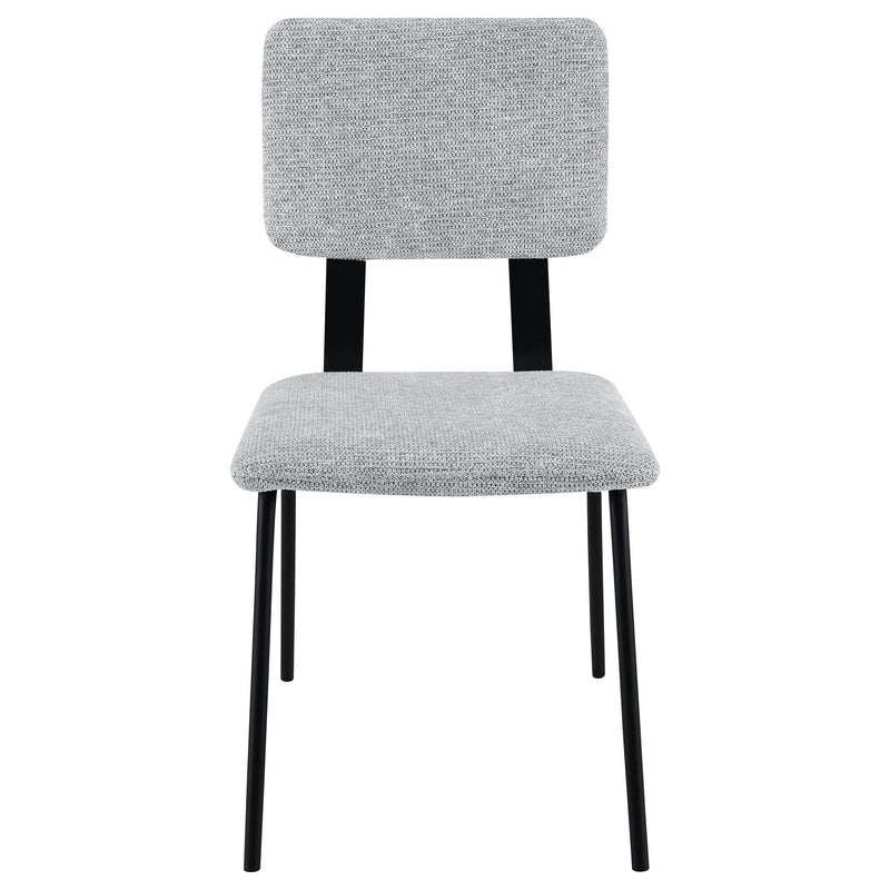  Coaster Furniture Calla 108062 Fabric Upholstered Dining Side Chair - Grey IMAGE 3