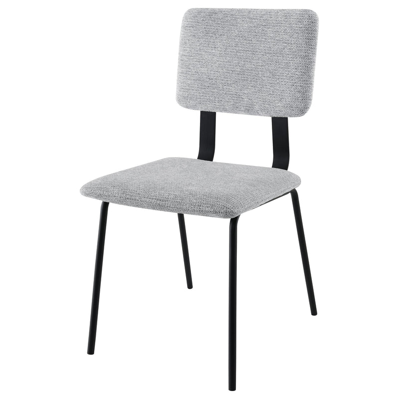  Coaster Furniture Calla 108062 Fabric Upholstered Dining Side Chair - Grey IMAGE 4