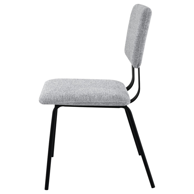  Coaster Furniture Calla 108062 Fabric Upholstered Dining Side Chair - Grey IMAGE 5