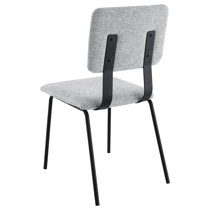  Coaster Furniture Calla 108062 Fabric Upholstered Dining Side Chair - Grey IMAGE 6