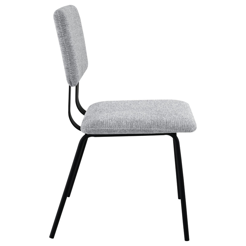  Coaster Furniture Calla 108062 Fabric Upholstered Dining Side Chair - Grey IMAGE 8