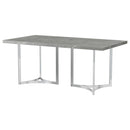  Coaster Furniture Sterling 108121 72-inch Rectangular Dining Table - Grey Faux Marble IMAGE 7