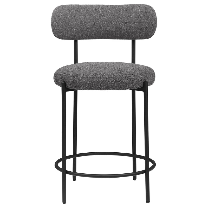  Coaster Furniture Viola 108198 Boucle Upholstered Counter Chair - Grey IMAGE 3