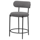  Coaster Furniture Viola 108198 Boucle Upholstered Counter Chair - Grey IMAGE 4