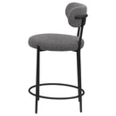 Coaster Furniture Viola 108198 Boucle Upholstered Counter Chair - Grey IMAGE 5