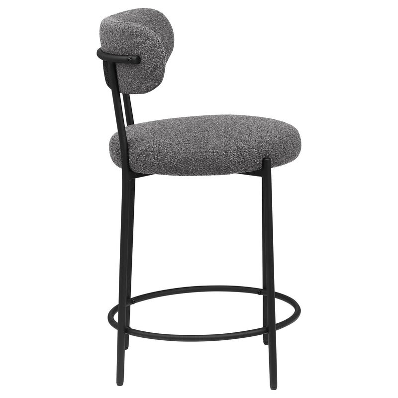  Coaster Furniture Viola 108198 Boucle Upholstered Counter Chair - Grey IMAGE 8