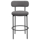  Coaster Furniture Viola 108199 Boucle Upholstered Bar Chair - Grey IMAGE 3